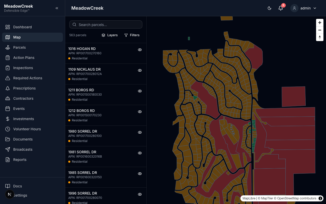Map default view